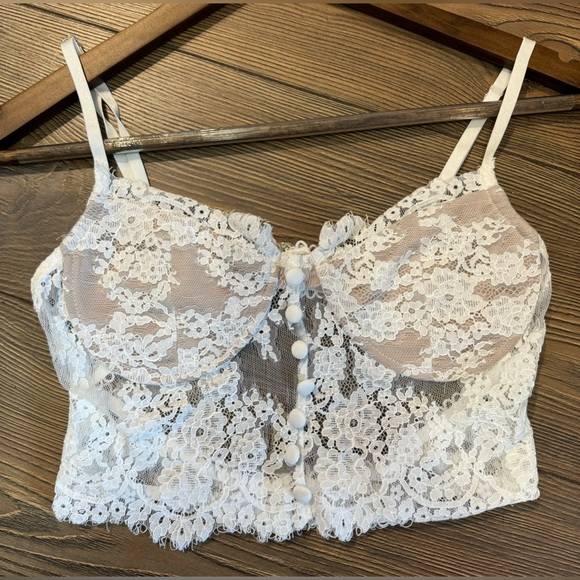 NEW A Bit Of A Wild Side Lace Bustier Top - Picture 2 of 4